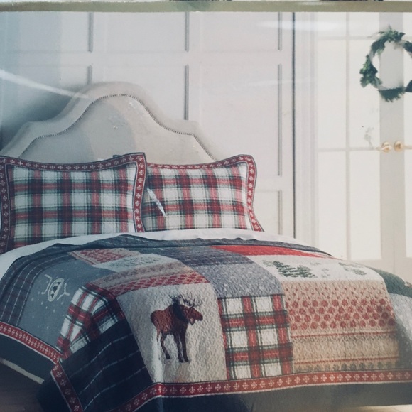 NW ST NICHOLS HOLIDAY LANE JOY FULL/QUEEN QUILT - Picture 4 of 8